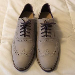 Cole Haan Suede Oxfords in Grey - 7.5
